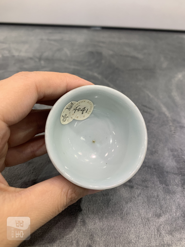 清雍正蓝釉小杯 - 图5
